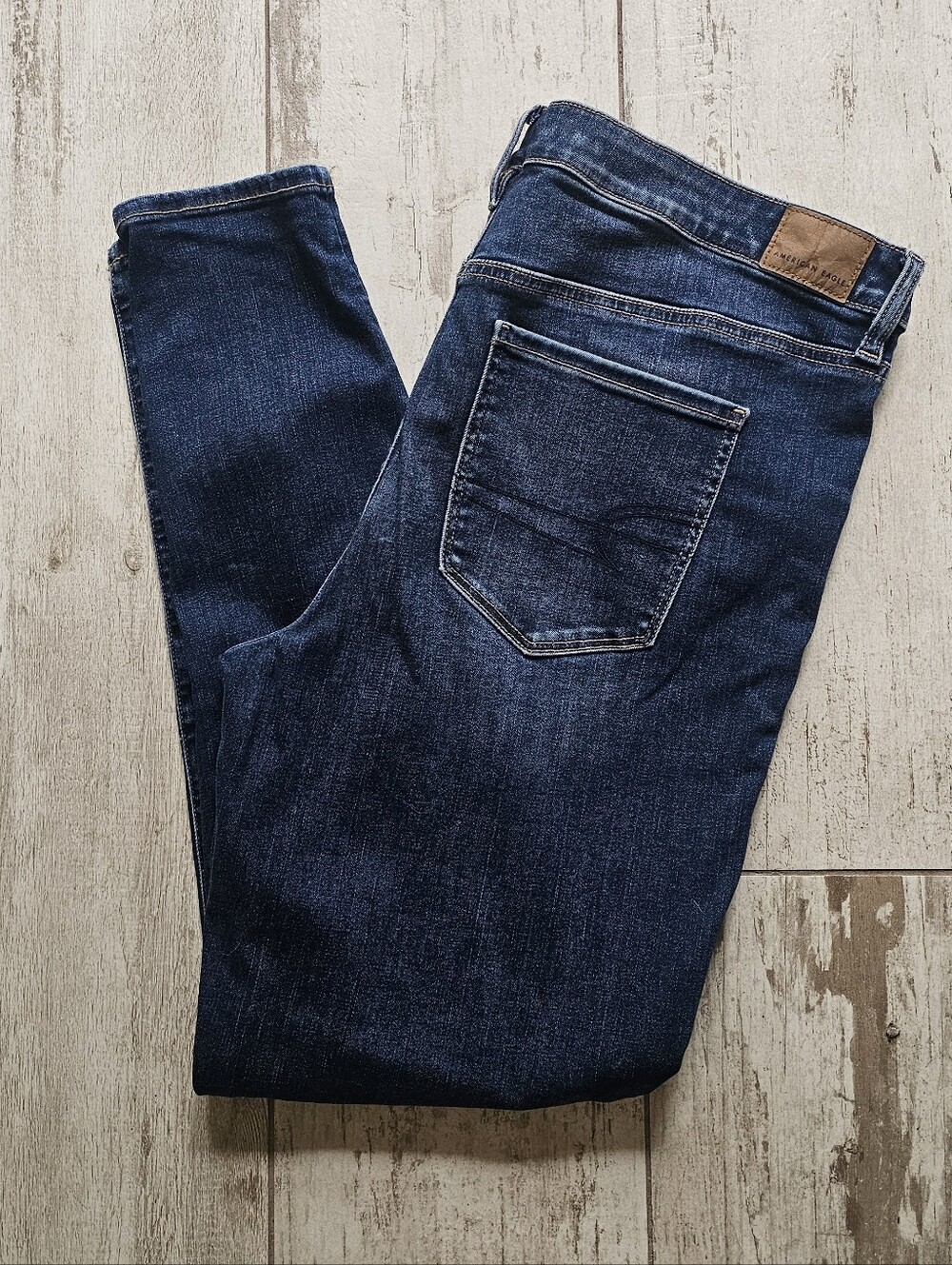 AE Dark Blue Skinny Jeans - Classic Slim Fit 16 R